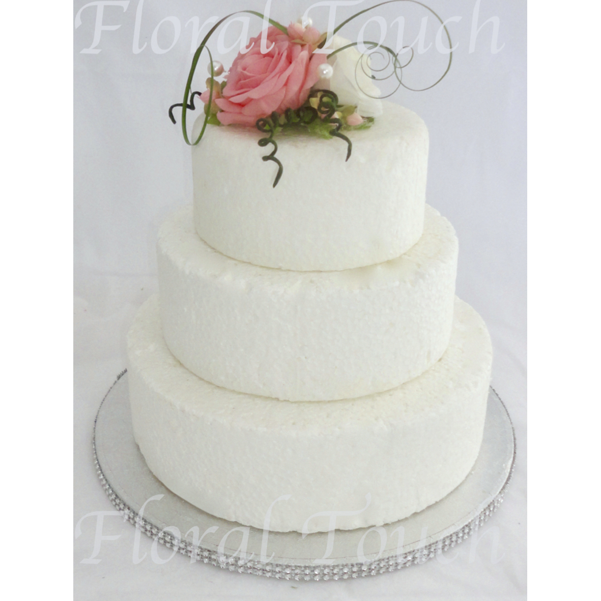 Coral & Ivory Cake Flowers
